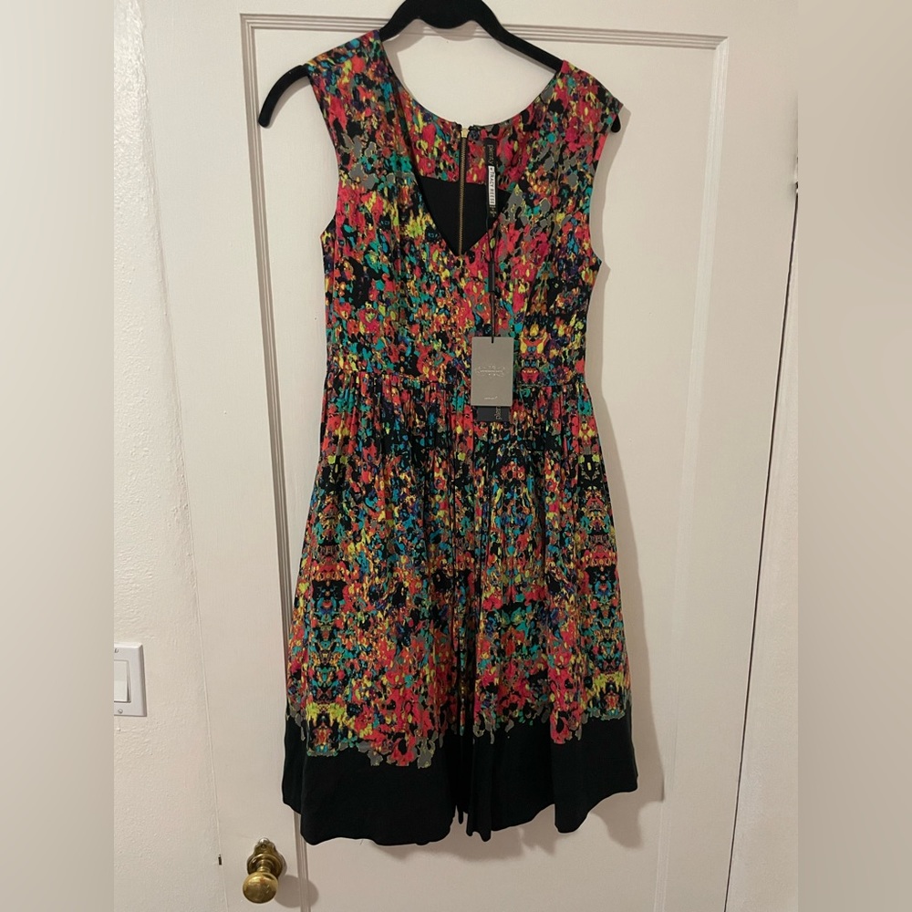 Multicolored midi dress